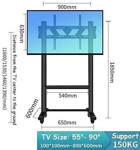 Soporte de TV para piso resistente de 55-90 pulgadas miniatura 2