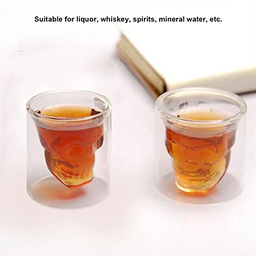 Copos de vinho pequenos Copos de vinho, caneca de cerveja de caveira única Copo de vinho decorativo