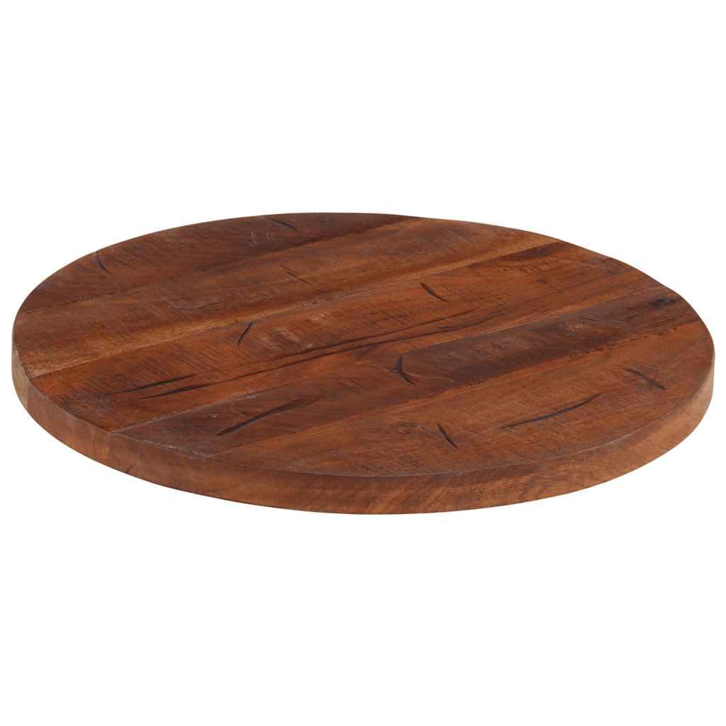 vidaXL Dessus de Table, Dessus de Table de Remplacement, Dessus de Rechange Salle à Manger, Ø 40x2,5 cm Rond Bois Massif de Récupération
