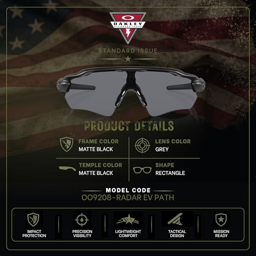 Image of Oakley Standard Issue SI Radar EV Path Military Grade Sunglasses With Official Eyewear Kit