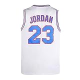 WELETION Youth 23 Space Moive Jersey Kids Basketball Jersey White Youth Size M