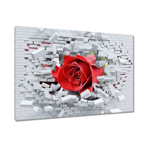 Peinture imprimée sur toile pierres roses rouges 120x80cm pour salon