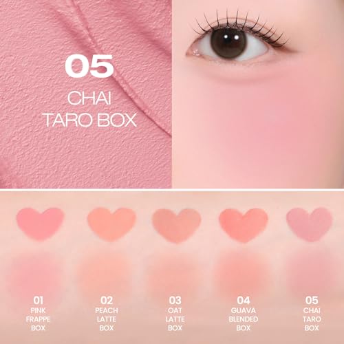 Image of PERIPERA Blurry Tok Cheek Liquid Blush | Matte Blurring Finish, Lightweight & Buildable Texture, Long-Lasting Korean Blush for Cheeks, Safe for Sensitive Skin (05 CHAI TARO)