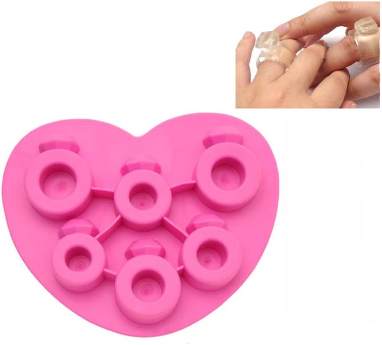 Miniatura 2 de SAMZAREULO Moldes de caramelo de forma divertida para molde de chocolate (DIAMOND-ANILLO)