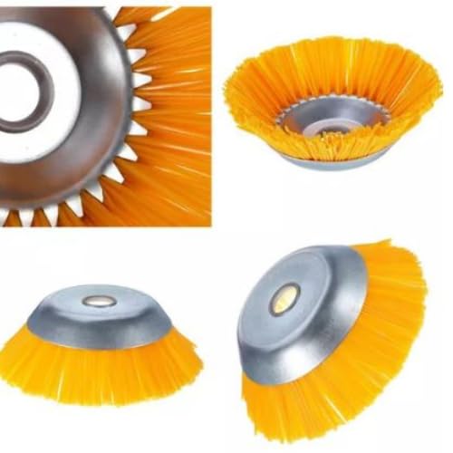 Escova Nylon Para Roçadeiras Limpa Pavers Calçada Ladrilhos