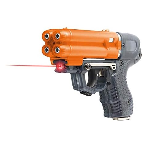 PIEXON Pfefferspraypistole JPX6 mit Laser und 4 Schuss Speedloader + BKA Genehmigung Cover