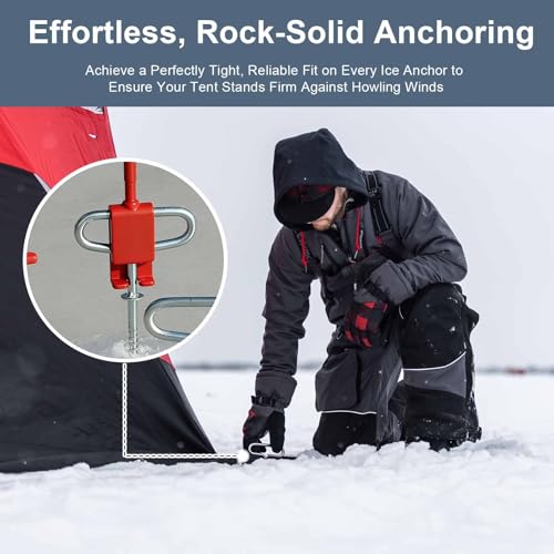 Fixation d'ancrage pour abri de glace sur perceuse sans fil robuste