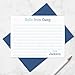Personalized Summer Camp Note Card & Envelope Stationery Set for Children - Cute Kids Writing Set for Camp Notes Home, Sleepaway Camp Stationary for Boys or Girls (Blue)