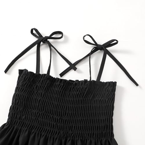 LYSMuch 1-7T Toddler Baby Girl Sleeveless Boho Dress Spaghetti Strap Outfit Casual Clothes2