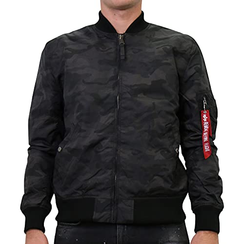 Alpha Industries MA-1 TT Bomberjacke für Herren Black Camo – Ansicht 1