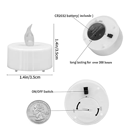 JUNPEI-24Pack-Battery-Tea-Lights-LED-Realistic-and-Bright-Flickering-Holiday-Gift-Operated-Flameless-for-Seasonal-Festival-Celebration-Warm-Yellow-Lamp-Battery-Powered