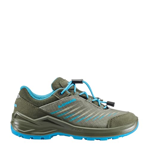 LOWA ZIRROX II GTX LO JR Low Shoe, Olive Skyblue, 13 Little Kid