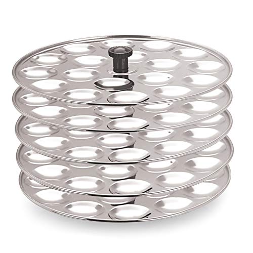 Eleven Rings Mini Idli 5 Plates Stainless Steel Idli Stand/Idli Maker Makes 90 Mini Idlis at Once.