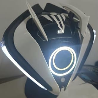 Cybe𝐫punk Gothic Mask Helmet For Adult,LED Mask,Futuristic Punk Techwear,Cosplay Halloween Fit Party Music Festival