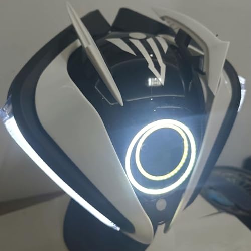 Cybe𝐫punk Gothic Mask Helmet For Adult,LED Mask,Futuristic Punk Techwear,Cosplay Halloween Fit Party Music Festival