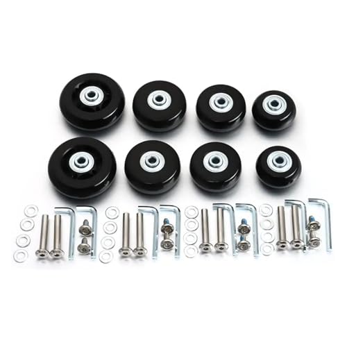 Luggage Wheels Suitcase 2pcs Travel Luggage Wheel Hub Replacement, Parts Axle Repair Kit, for Replacement Upgrade Travel(60mm 18mm-2pcs)3