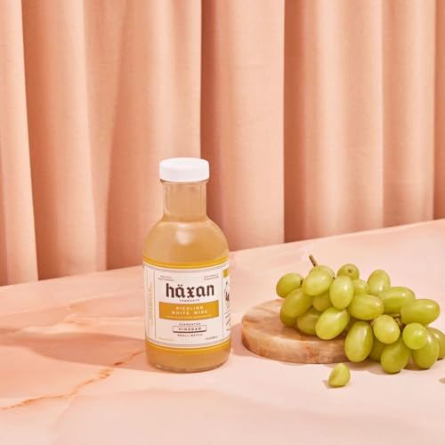Haxan Ferments Riesling White Wine Vinegar - 5% Acidity, Unpasteurized & Slow-Fermented | Made from Yakima Valley Riesling | Perfect for Salads, Pickling, & Dressings