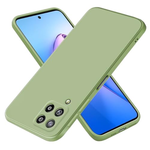 EASSGU Funda para Samsung Galaxy A42 5G (6.6' Inches), Carcasa de Silicona Suave de TPU - Verde Matcha