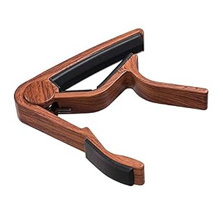 SHANGMAOYO Capodastre Métal À Grains en Bois avec Coussin Silicium Parfait Réglage L’ukulele Tuning Accessoires D… - Les Beatles, Paul McCartney, John Lennon, RIngo Starr, George Harrison SHANGMAOYO Capodastre Métal À Grains en Bois avec Coussin Silicium Parfait Réglage L'ukulele Tuning Accessoires D… – Image 3