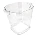 Co-Rect Square Top with Handle Acrylic Ice Buckets, 3.6 quart, Clear