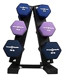 Fitness Republic Solid Steel Dumbbell Rack Holder, A-Frame Dumbbell Storage Racks, Free Weights...