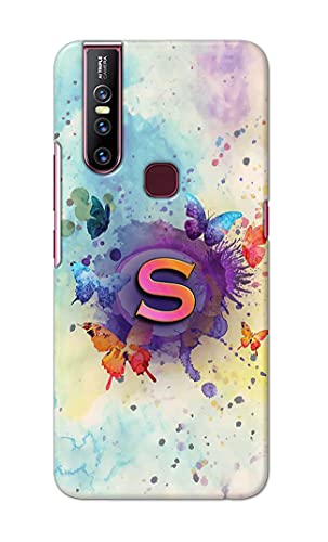 Image of PRINTFIDAA� Printed Hard Back Cover Case for Vivo V15 Back Cover (Alphabet S) -2808