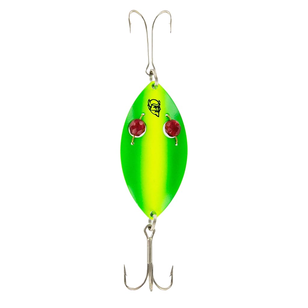 Dardevle Red Eye Wiggler Nickel Back 1 oz Fishing Lures