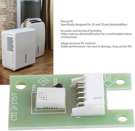 ZJchao Dehumidifier Humidity Sensor, Humidity Sensor Module Replacement Accurate Humidity Detection PC Module Replacement Easy Maintenance for 50 70 Pints Indoor Comfort
