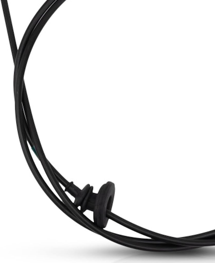 KarParts360 For Toyota Camry 1997 98 99 00 2001 Hood Release Cable | Black | Plastic/Metal | With Handle | Replacement For 64607AA020