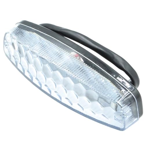 Luz LED de freno trasero para motocicleta de carreras y karts de 12v en color blanco