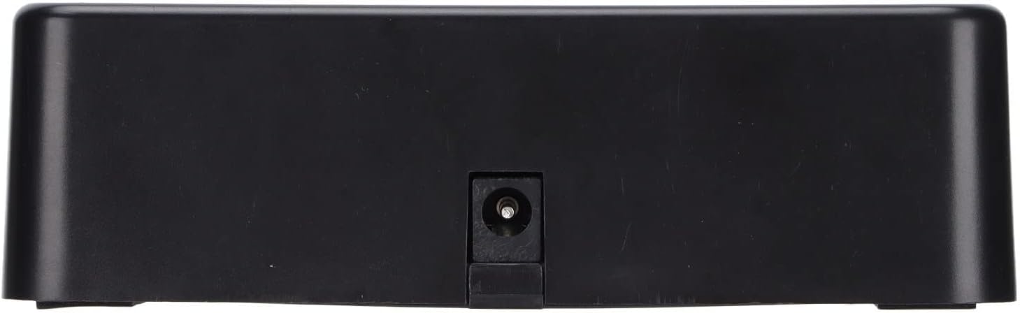 Remote Battery Charger with Power Cable Stable Portable Dual Charging Station for Wii Game Remote Control Battery Portable Charging Station Black with 2