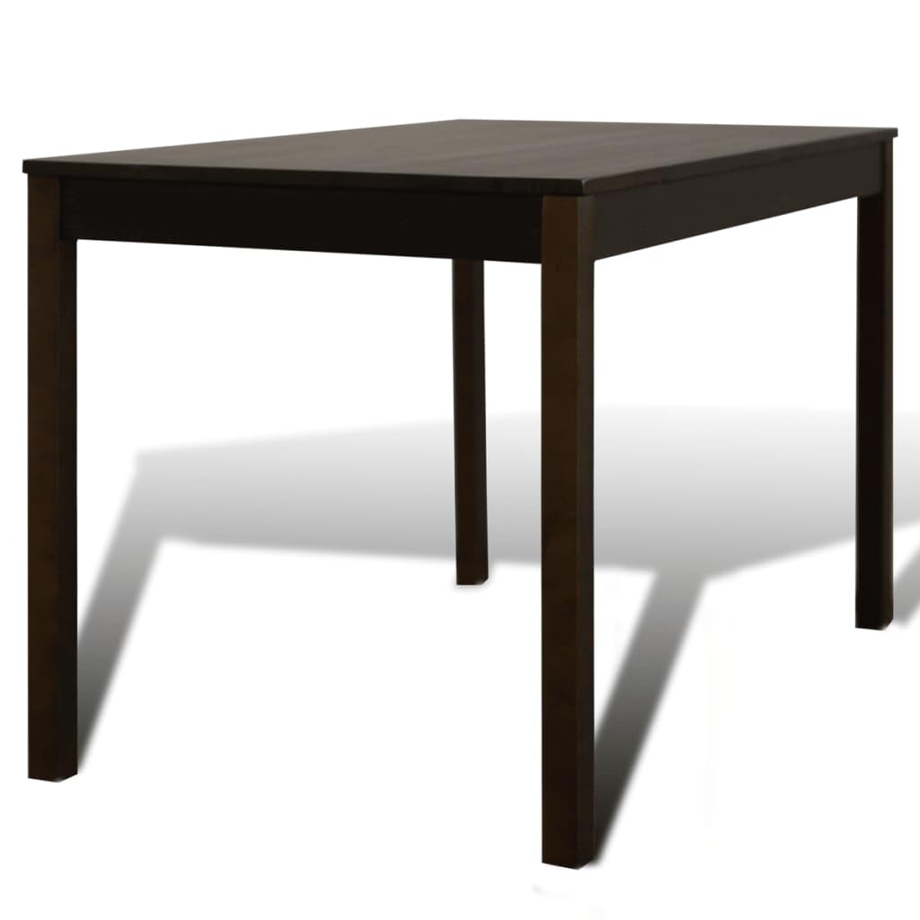 vidaXL Set da Pranzo in Legno Marroni Salotto Tavolo con 4 Sedie Bar Cucina