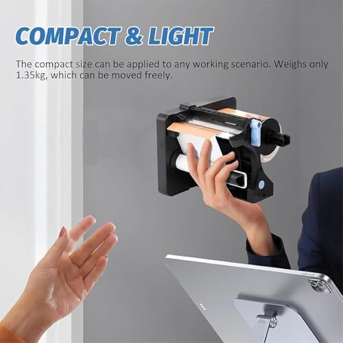 Portable Electric Label Dispenser with Dual Sensor, 20-130mm Adjustable Width & Height, 3-Speed Settings - Ideal for Documents & Shipping
