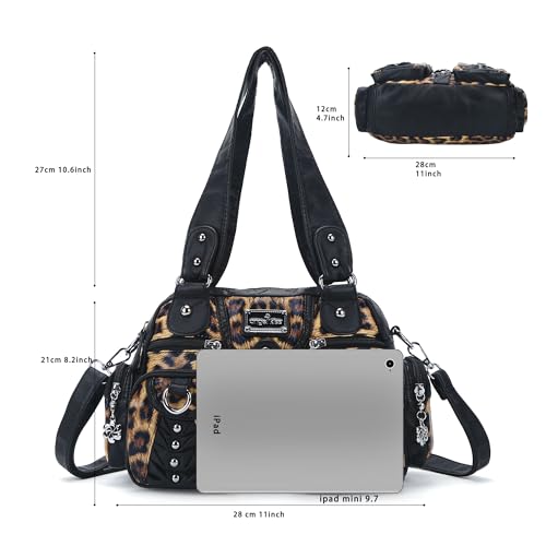 Image of Angel Kiss Small Purse Handbag for Women Crossbody and Shoulder Bags Multipocket Soft Hobo Purses