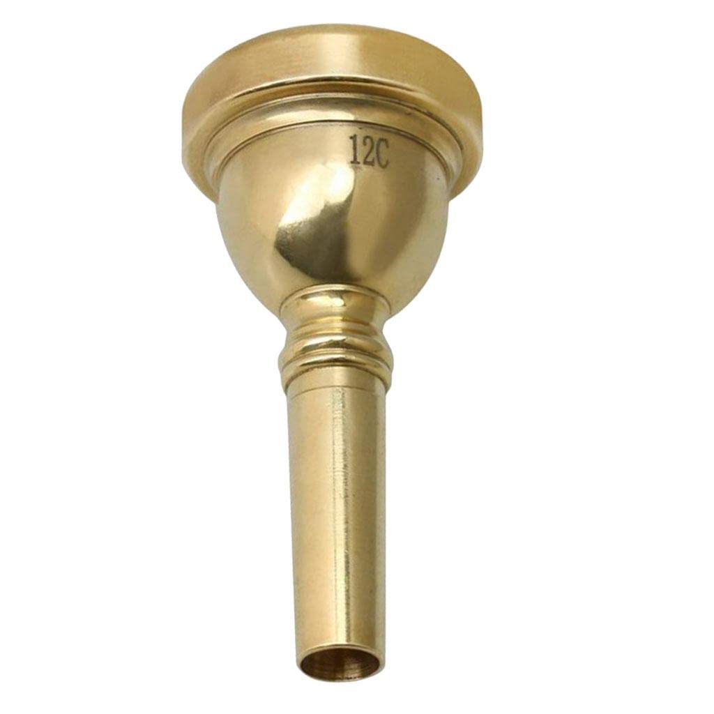 Embouchure Trombone Trombone Plaqué Or 12C pour Instruments de Musique
