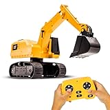 CAT Power Excavator Digger RC Construction for Kids 5+ | 2.4GHz Remote Control Truck Toy, Full-Function Dig, Scoop, Spin & Drive, Realistic Lights & Sounds, USB Rechargeable, Indoor/Outdoor
