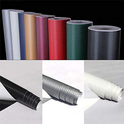 Vinilo fibra carbono 3D azul moldeable con calor para curvas de coche 2