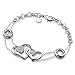 LQHXY S925 Sterling Silber Herz Geformt Honig Armband Liebe Frauen Armband