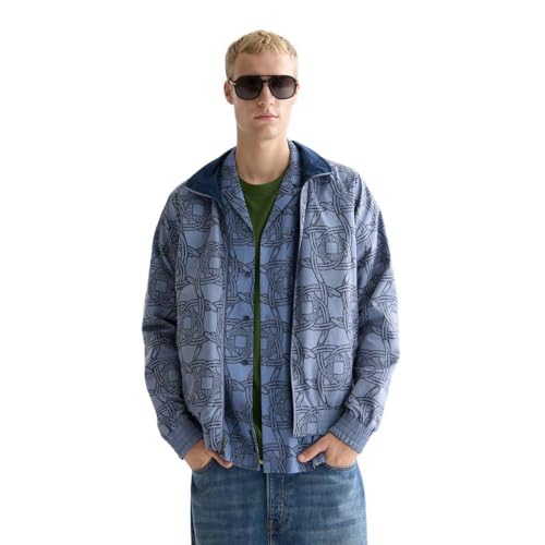Veste Homme Scotch & Soda blouson imprimé réversible léger mi-saison confortable