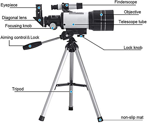 Telescopio Astronómico 70mm para Niños con Trípode miniatura 5
