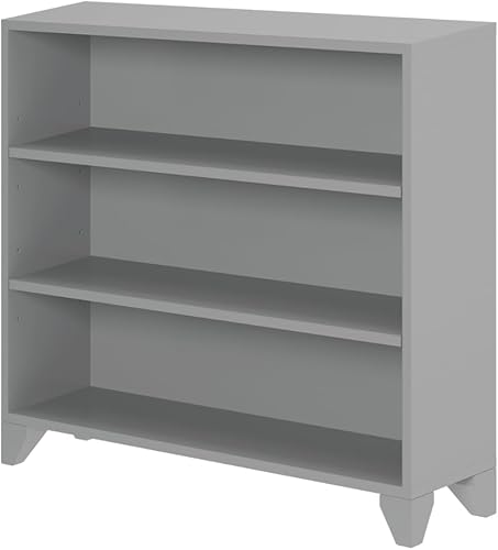 Miniatura 36 de Max & Lily Estantería clásica de arcilla con 3 estantes Arcilla,Blanco,Gris,https://www.amazon.com/dp/undefined