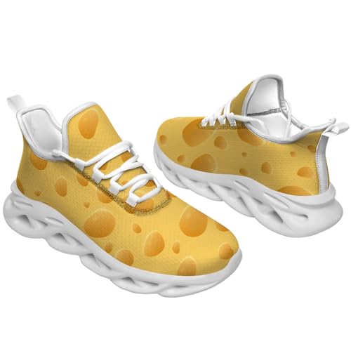 Cheese Shoes Fashion Sneakers Running Walking Tennis Shoes for Women Men2