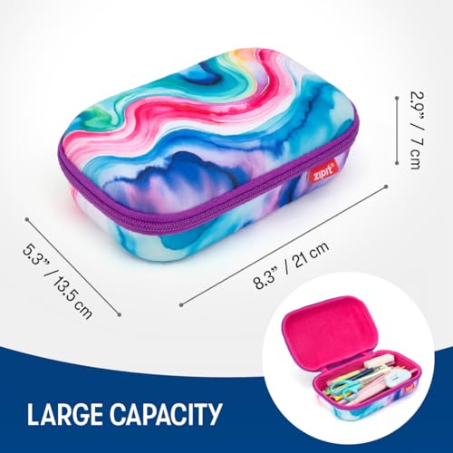 Image of ZIPIT Colorful Pencil Case for Girls, Cute Aesthetic Pencil Box for School