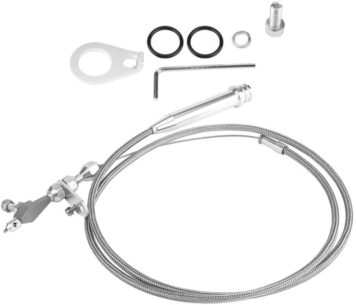 Applies to 1Pcs Braided Kickdown Cable Transmission Detent Lightweight Not Easy to Rust or Corrosion 6051 for All GM 700R4 Transmissions