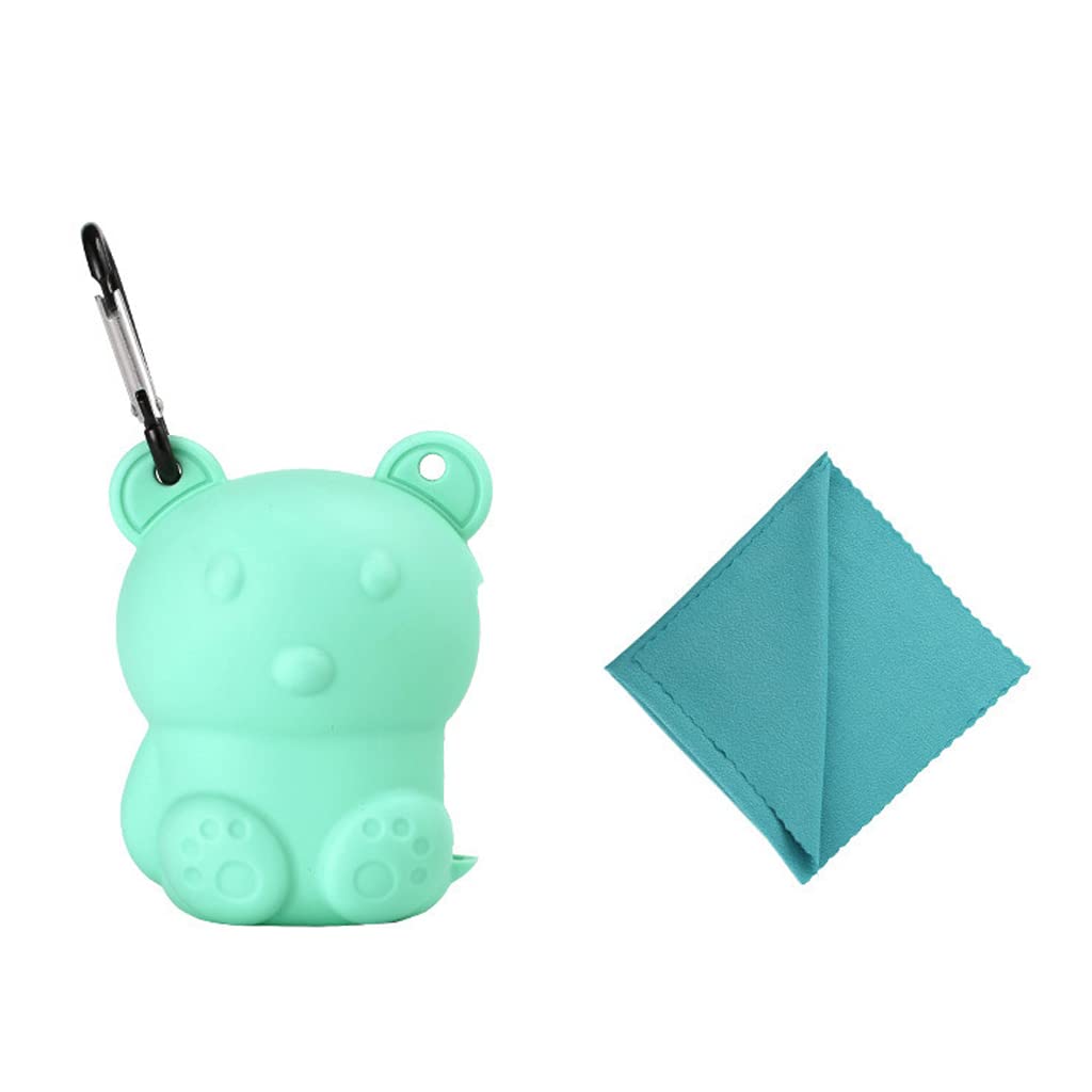 Shang Qu Quick Drying Towel,Quick Drying Cooling Towel Sports Instant Cooling Relief Towel with Silicone Bag-Mint Green-L