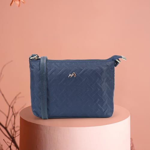 Image of Metro Women Casual Fabric Soft Body Zipper closure Quilted Sling Bag