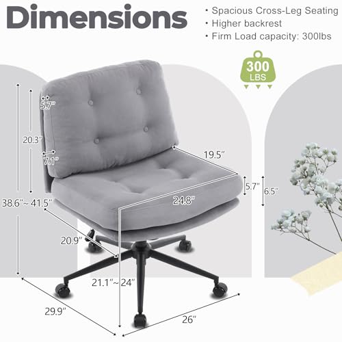 Modern Adjustable Cloud Chair for Study or Home Office, Grey