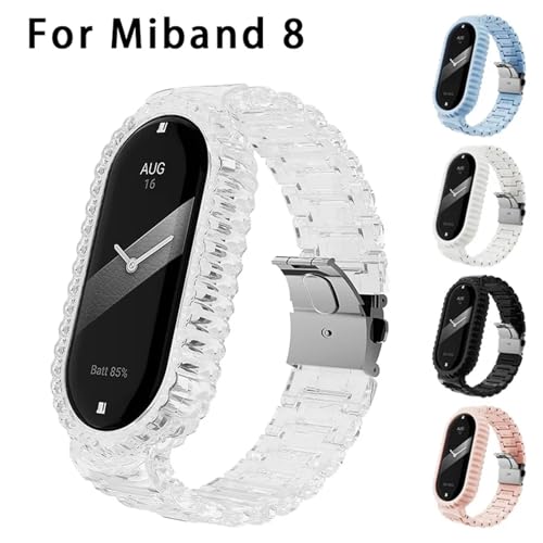 Pulsera deportiva Xiaomi Mi Band 8 repuesto transparente PC 2