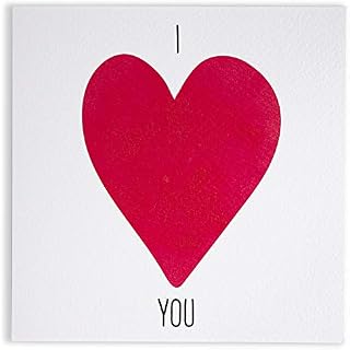 The Doodle Factory Valentines Day Card | Anniversary | I love you | Trendy Fun Love Heart Design