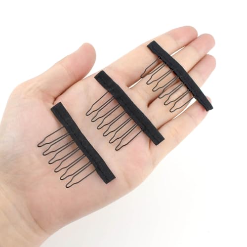 Set de 20 Peines para Pelucas con Dientes de Metal Negro miniatura 5